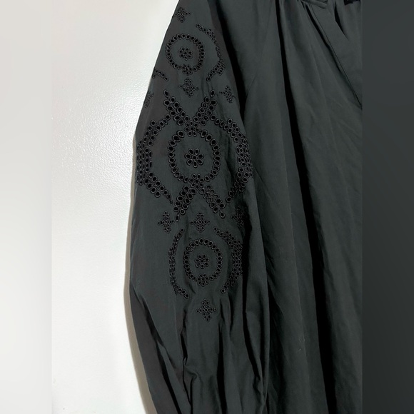 Rails Saylor Black Eyelet Dress Size Medium - Picture 4 of 6